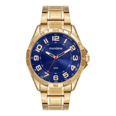 Imagem de Relogio Mondaine Masculino Ref: 33027gpmvde1 Esportivo Dourado