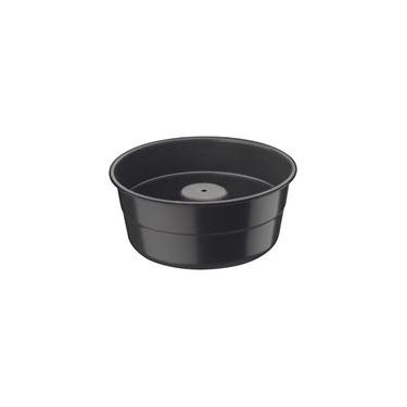 Imagem de Forma para Bolo e Pudim Tramontina Alumínio Antiaderente Starflon Preto 20 cm 1,5 L