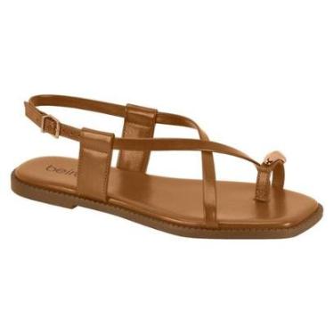 Imagem de Sandalia Rasteira Feminina Beira Rio Macia Leve Classica Moda Verão Casual Ref: 8571.10...