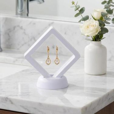 Imagem de Expositor De Joias 7cm Display Flutuante 3D Para Medalhas Moedas E Ped