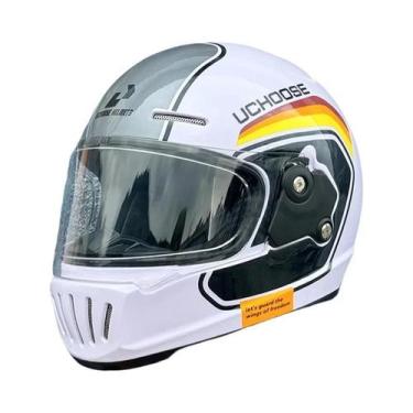 Imagem de Capacete De Moto Vintage Retrô Aberto Certificado DOT Para Verão - Cas