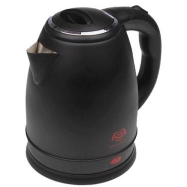 Imagem de Chaleira Elétrica 220V 1,8 litros 1500W Aço Inox Preto Mundiart Colors