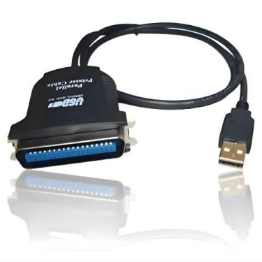 Imagem de Cabo paralelo USB 2.0 para impressora 36 Pinos Cor Preto - OEM