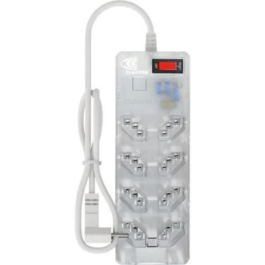 Imagem de Filtro De Linha Clamper DPS 3P Energia 8 Com Proteção Transparente - 8