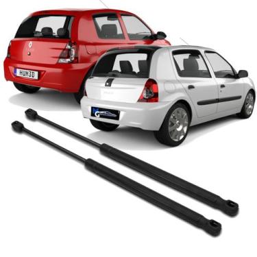 Imagem de Kit Par Pistão Amortecedor Tampa Traseira Porta Malas Clio Hatch 1998 