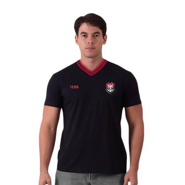 Imagem de Camisa Braziline Flamengo Ship Masculina - Preto GG-Masculino