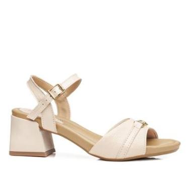 Imagem de Sandália Pegada Feminina em Couro Off White 234302-06-Feminino