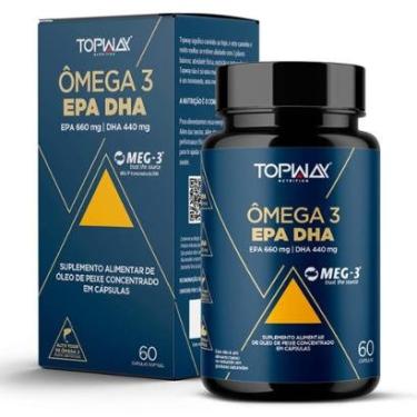 Imagem de Ômega 3 Concentrado Com Epa E Dha Pote 60 Capsulas Topway-Unissex