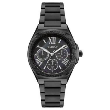 Imagem de Relógio Euro Feminino Multiglow Preto - EU6P79AH/4P-Feminino