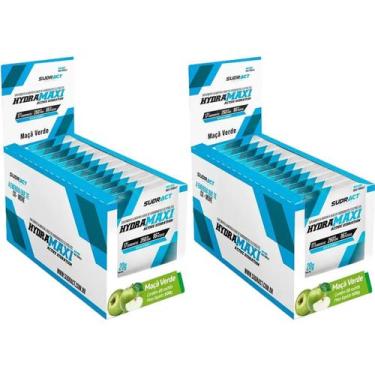 Imagem de Kit 2X Hydramaxi Isotônico em Pó - 25 Sachês 20g Maçã Verde - Sudract 