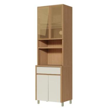 Imagem de Paneleiro Torre 4 portas e Nicho 70cm Condessa Nesher Carvalho e Greig