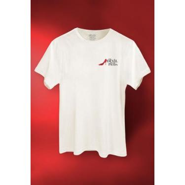Imagem de Camiseta O Diabo Veste Prada Moldura - Piticas, G2, Off white