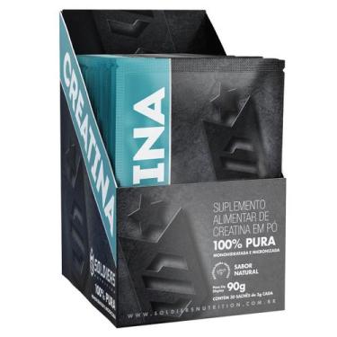 Imagem de Creatina Monohidratada 30 Sachês 5g 100 Pura Importada Soldiers Nutrit