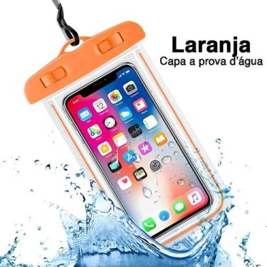 Imagem de Bolsa Case Prova Dágua Celular Até 7 Polegadas Capinha Case Aquática F