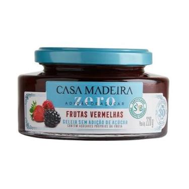 Imagem de Geleia Zero Açucar Frutas Vermelhas 220g - Casa Madeira