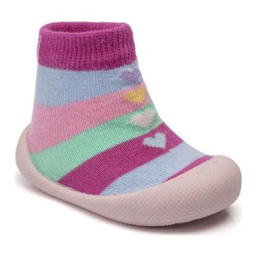 Imagem de Meia Infantil com Sola Comfort Klin Menino/Menina - 82917, Rosa claro,