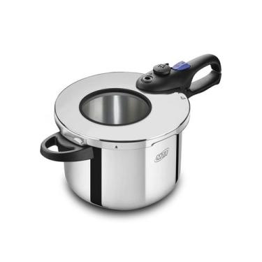 Imagem de Panela de pressão em aço inox 6L com visor gás e indução MTA
