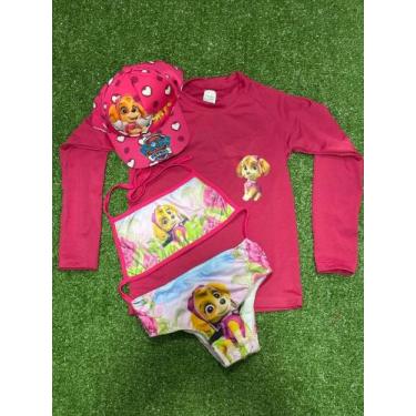Imagem de Biquini infantil + Camisa UV Proteção Solar UV 50 - Conjunto UV para m