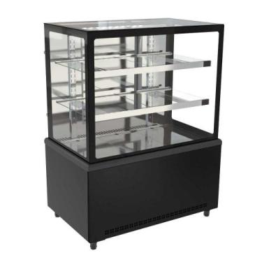 Imagem de Balcão Vitrine Refrigerada 1,00 Metro Prime Preto PBV10 220V - Venânci