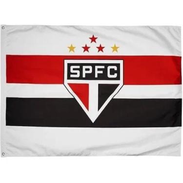 Imagem de Bandeira Oficial Do São Paulo 1,80x2,56m Dupla Face 4 Panos - BC ARTS 
