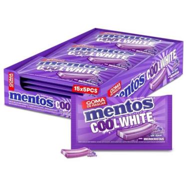 Imagem de Chiclete Mentos 3 Camadas Blue Raspberry 15un 127,5g