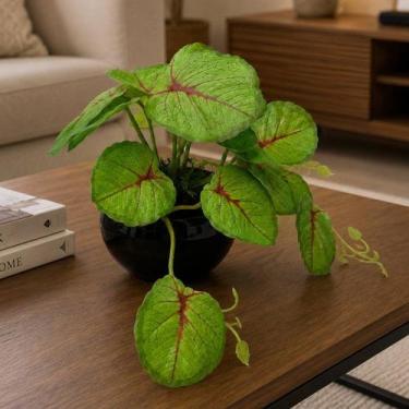Imagem de Planta Artificial Jiboia Decoração Enfeite Vaso Arranjo Mesa - Genéric