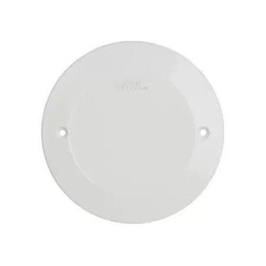 Imagem de Kit Placa Cega Redonda Branco Mectronic - Mec Tronic