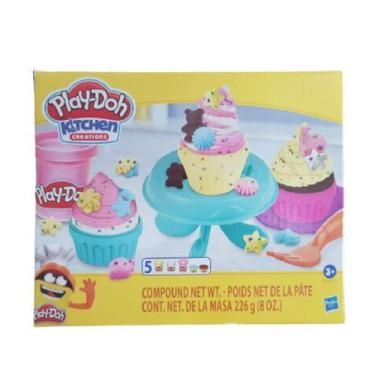 Imagem de Massinhas Play Doh Cozinha Cupcake c/5 Potes 3+ E7253 Hasbro