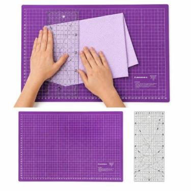 Imagem de Kit Base para Corte A3 30x45 com Régua Acrílica 15x30 para Costura Cri