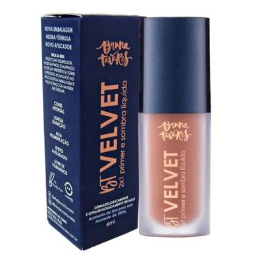 Imagem de Primer e Sombra Líquida Bruna Tavares Bt Velvet Toffee 2x1 6ml