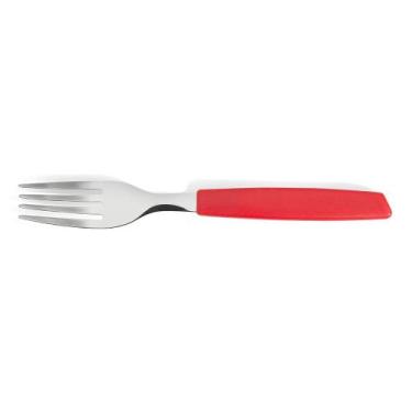 Imagem de Garfo Mesa Cabo Plastico Vermelho - Gourmet Mix