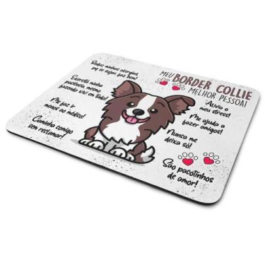 Imagem de Mouse Pad Dog - Meu Border Collie puppy, melhor pessoa! M2 - JPS INFO