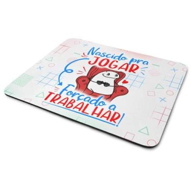 Imagem de Mouse Pad Gamer Flork - Nascido pra Jogar vídeo game - JPS INFO