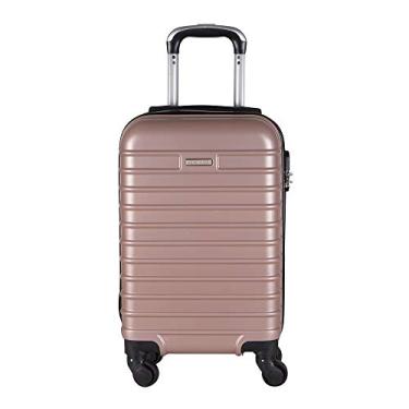 Imagem de Mala de Viagem Media em ABS Com 4 Rodas 360 - Roncalli Italia Cor: Rose