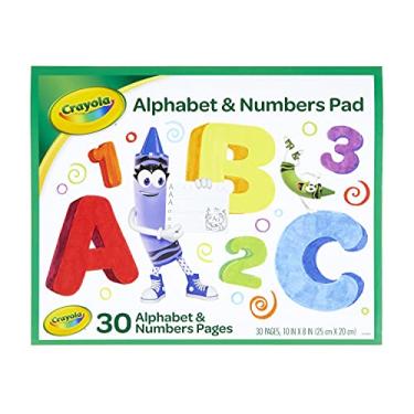 Imagem de Crayola Alphabet Pad, Tracing Worksheets, 30 Pages, White, 10 x 8 Inches