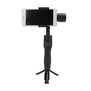 Imagem de Diydeg Estabilizador de gimbal para smartphone de 3 eixos, estabilizador portátil dobrável Bluetooth, estabilizador portátil antivibração, bateria recarregável embutida de 2200 mAh para gravação de vídeo Vlog Live