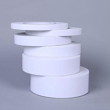 Imagem de AKOAK 1 rolo 55 jardas (50 metros) fita adesiva dupla face dupla para papel de parede, artesanato, fotos, fotografia, scrapbook e documentos, 24MM x 50M