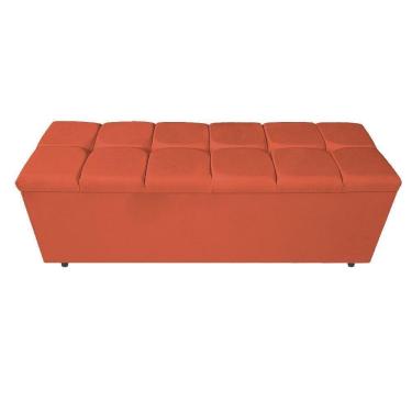 Imagem de Calçadeira Estofada Manchester 140 Cm Casal Suede Terracota