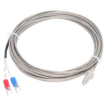 Imagem de BERM K Tipo Parafuso Termopar Sensor de Temperatura Sonda Controlador de Temperatura Medidor Detector M6 Rosca de Parafuso 2 Fios Sonda 0~400 ℃(4m/13.12ft)