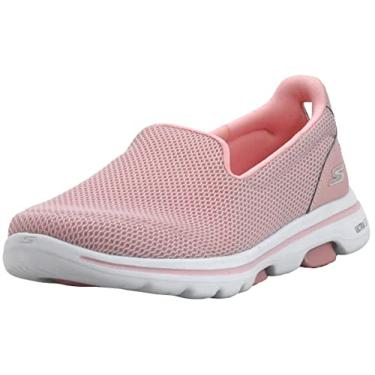 Imagem de Skechers Women's GO Walk 5-15901 Sneaker, Light Pink, 8.5 M US