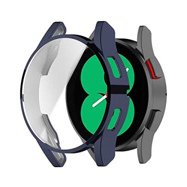 Imagem de Capa Case Bumper Protetora com Película de Silicone Embutida marca 123smart compativel com Galaxy Watch 6 Watch 4 Watch 5 44mm
