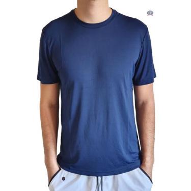 Imagem de Camiseta Esportiva Dry Fit Masculina Azul Marinho - Fp
