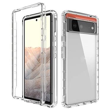 Imagem de For Google Pixel 6 High Transparency Two-color Gradient PC + TPU Phone Protective Case