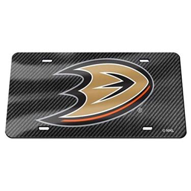 Imagem de WinCraft Placa de licença acrílica especialidade Anaheim Ducks Carbon S49148
