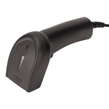 Imagem de Hilitand Scanner de código de barras portátil, scanner de código QR 1D, leitor de código de barras com fio USB, captura códigos de barras da tela do celular, para armazém de varejo de supermercado
