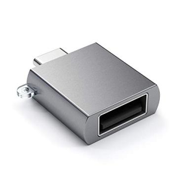 Imagem de Satechi Adaptador de Alumínio USB-C macho para USB-A 3.0 fêmea - Conector do conversor de alta velocidade - Compatível com MacBook Pro 2020/2019, MacBook Air 2020/2018, iPad Pro 2020/2018 (Cinza Espacial)