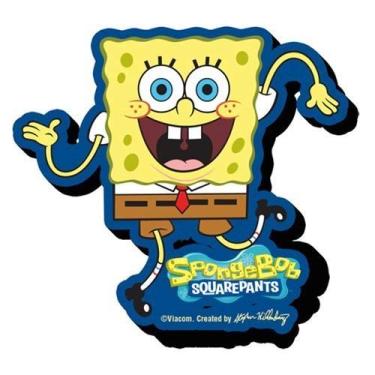 Imagem de AQUARIUS Ímã de novidade em Bob Esponja Funky Chunky para geladeira, armário, quadro branco e sala de jogos, mercadoria e colecionáveis licenciados oficialmente