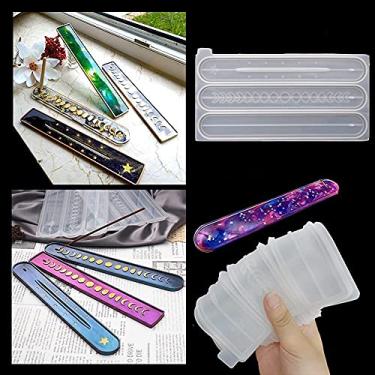 Imagem de Achieer Molde de queimador de incenso de silicone para suporte de incenso de resina, moldes de resina epóxi, palitos de incenso seguram molde de silicone, ferramentas manuais faça-você-mesmo (apenas