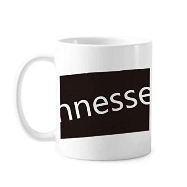 Imagem de Tennessee USA Mapa Outline Caneca Cerâmica Café Porcelana Utensílios de Mesa