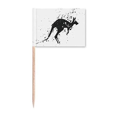 Imagem de Ilustração de contorno de coala australiana com palito de dente marcadores para decoração de festa